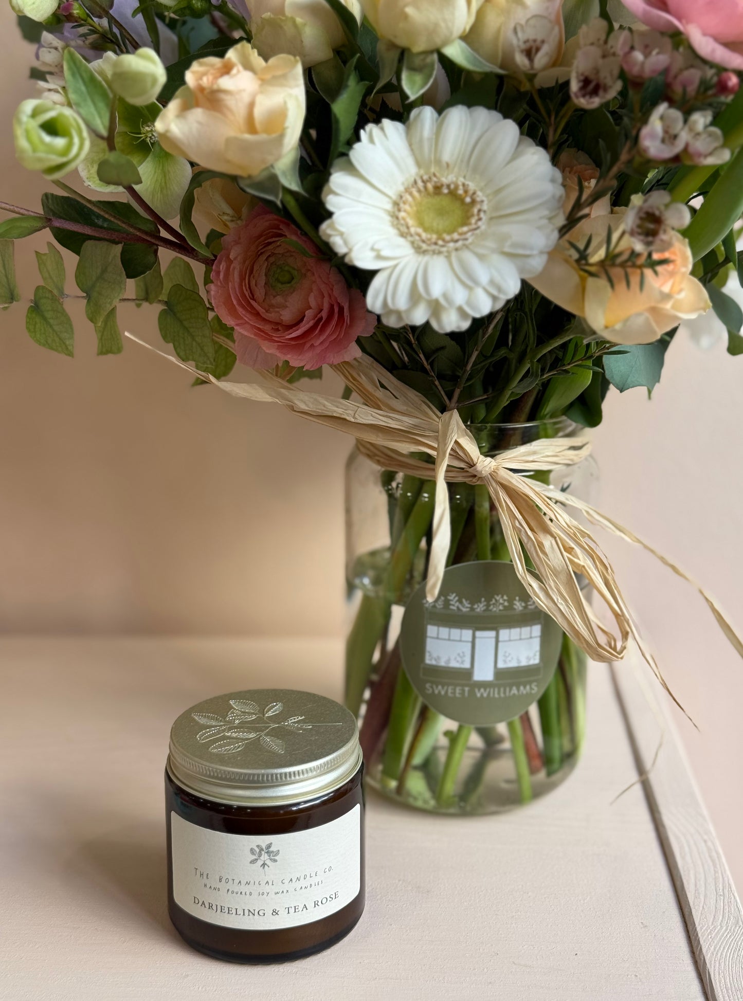 Seasonal Jar Arrangement Gift Set - Jar and Candle